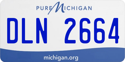 MI license plate DLN2664