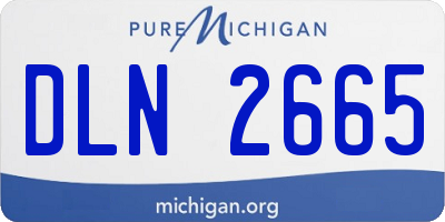 MI license plate DLN2665