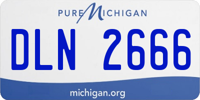 MI license plate DLN2666