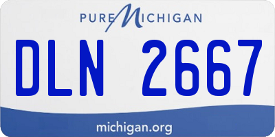 MI license plate DLN2667