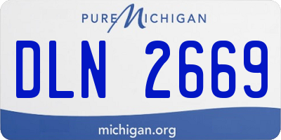 MI license plate DLN2669
