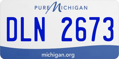 MI license plate DLN2673