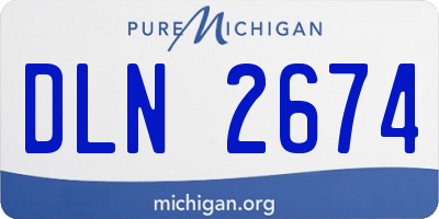 MI license plate DLN2674