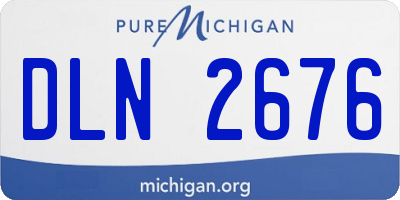 MI license plate DLN2676