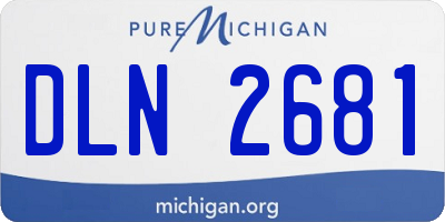 MI license plate DLN2681