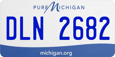 MI license plate DLN2682