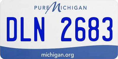 MI license plate DLN2683