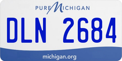 MI license plate DLN2684