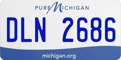 MI license plate DLN2686