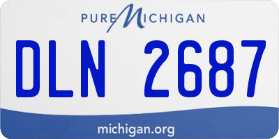 MI license plate DLN2687