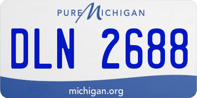 MI license plate DLN2688