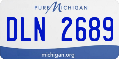 MI license plate DLN2689