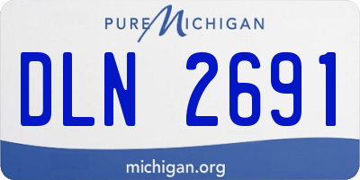 MI license plate DLN2691