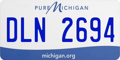 MI license plate DLN2694