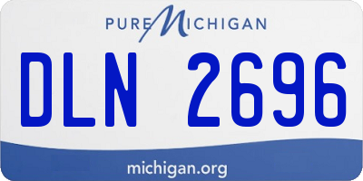 MI license plate DLN2696