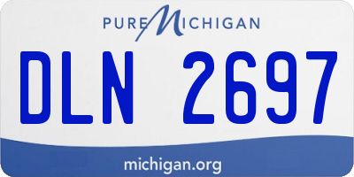 MI license plate DLN2697