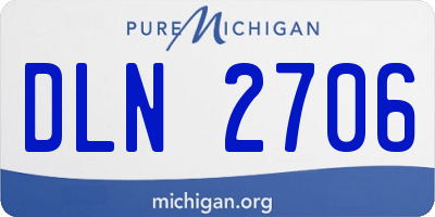 MI license plate DLN2706