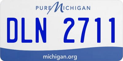 MI license plate DLN2711