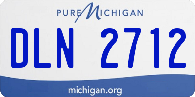 MI license plate DLN2712