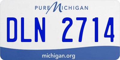 MI license plate DLN2714