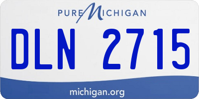 MI license plate DLN2715