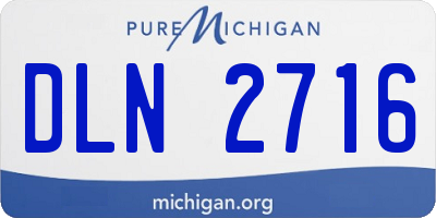 MI license plate DLN2716