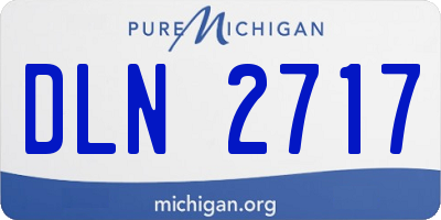 MI license plate DLN2717