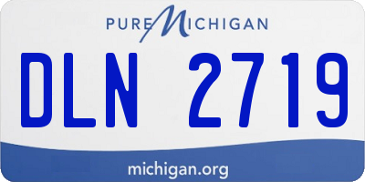 MI license plate DLN2719