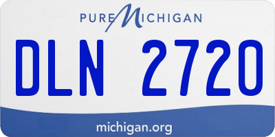 MI license plate DLN2720