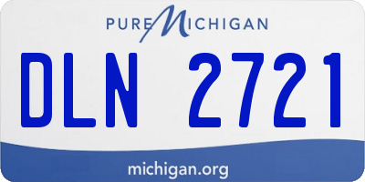 MI license plate DLN2721