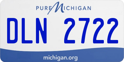 MI license plate DLN2722