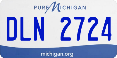 MI license plate DLN2724
