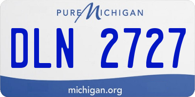 MI license plate DLN2727