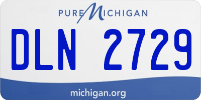 MI license plate DLN2729