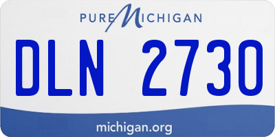 MI license plate DLN2730