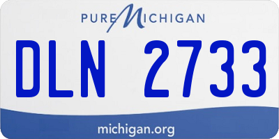 MI license plate DLN2733