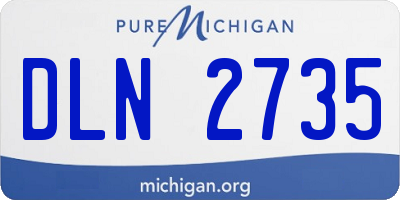 MI license plate DLN2735