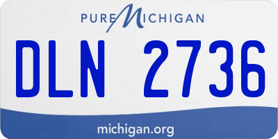 MI license plate DLN2736