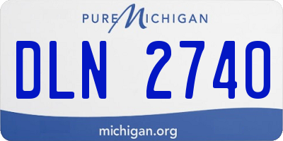 MI license plate DLN2740