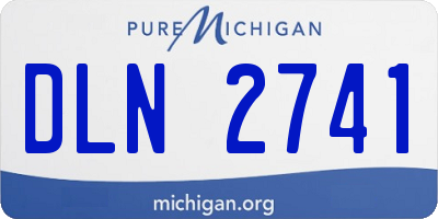 MI license plate DLN2741