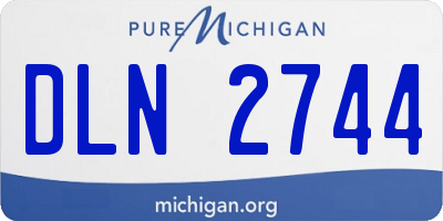 MI license plate DLN2744