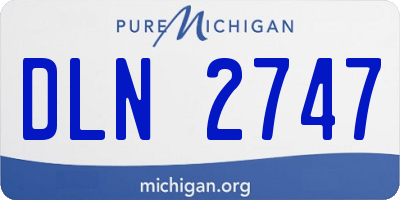 MI license plate DLN2747