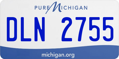 MI license plate DLN2755