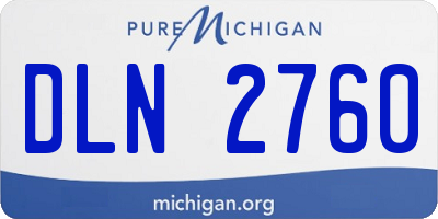 MI license plate DLN2760