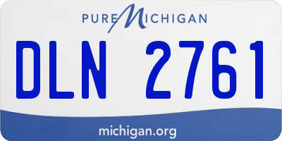 MI license plate DLN2761