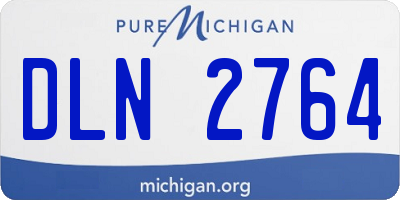 MI license plate DLN2764