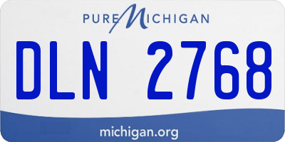 MI license plate DLN2768