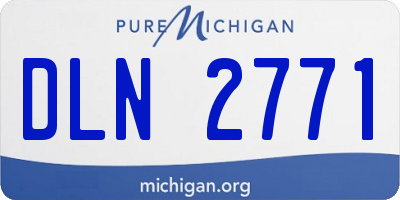 MI license plate DLN2771