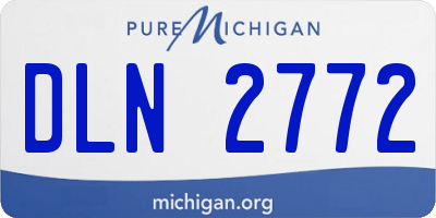 MI license plate DLN2772