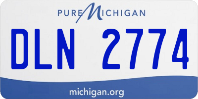 MI license plate DLN2774